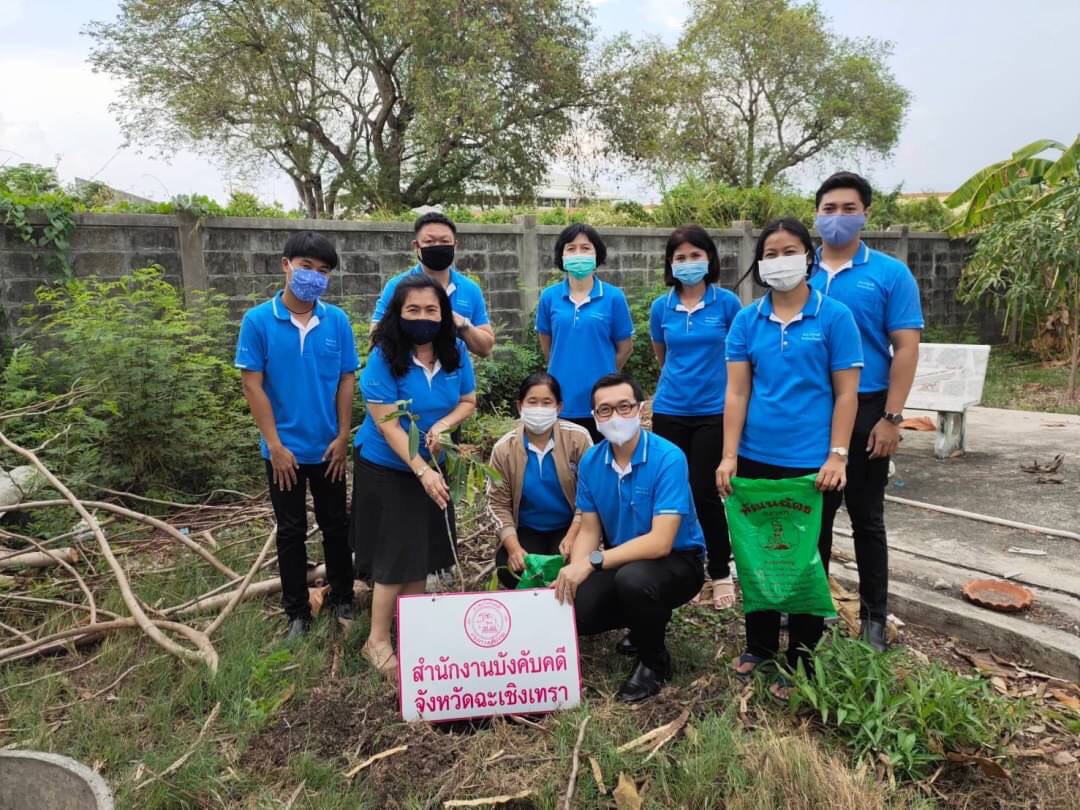 ﻿สำนักงานบังคับคดีจังหวัดฉะเชิงเทรา จัดกิจกรรมปลูกต้นไม้ประจำปีของชาติ